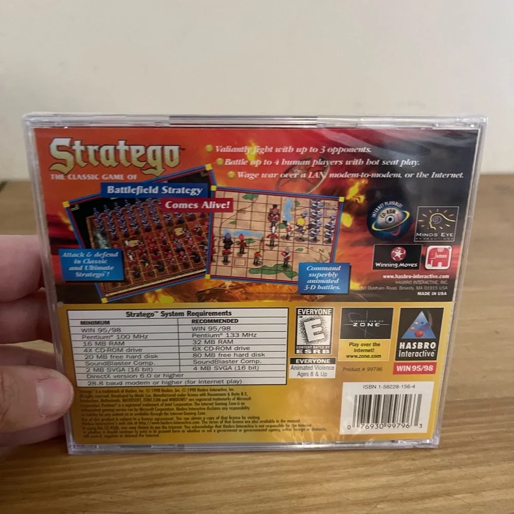 Stratego Windows‎ 95/98 PC Game CD-Rom New Sealed in Package